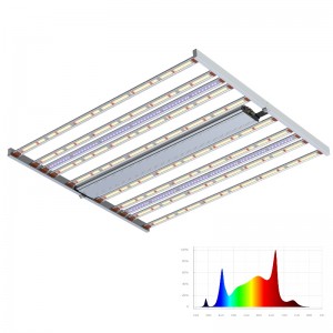 800W spectrum adjustable extra UV+FR bars Full Spectrum horticultural led grow light
